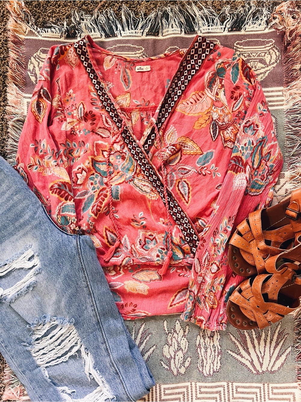 Boho Hollister Top